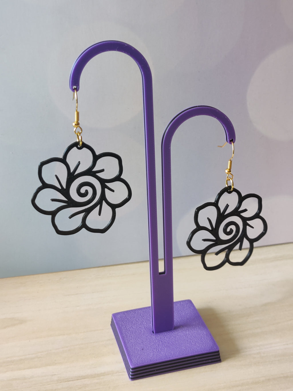 Pendiente Flor Espiral