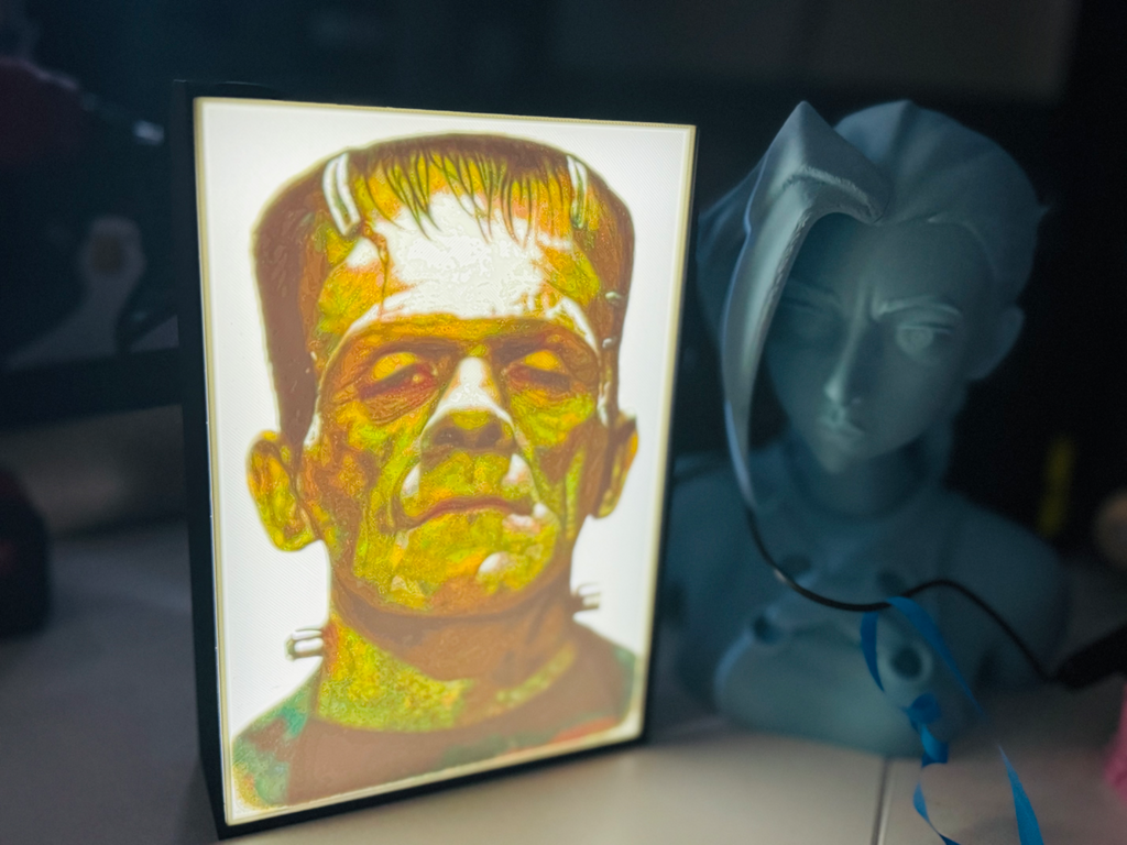 Frankenstein's Monster - Light up Wall Art