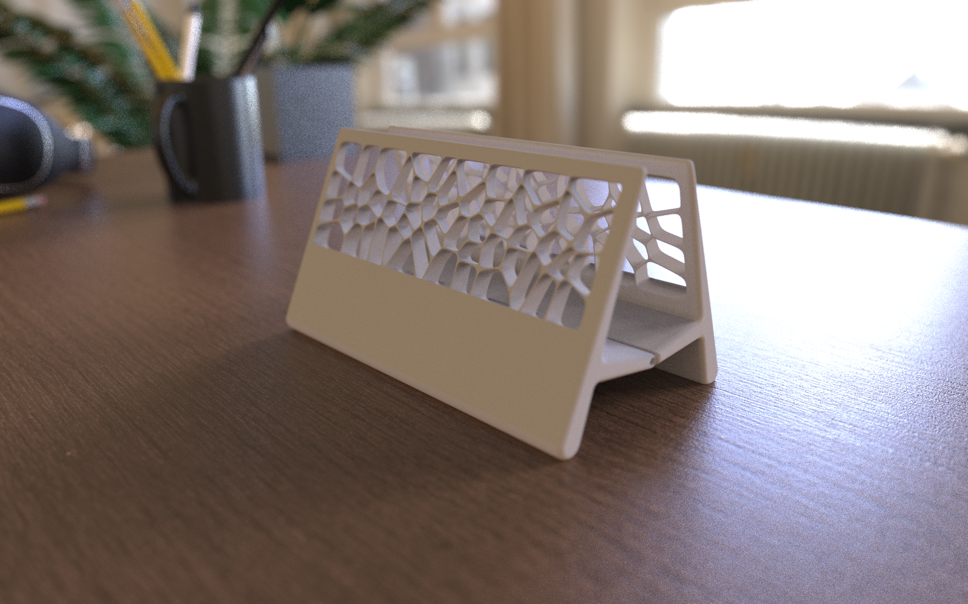 Voronoi Vertical Laptop Stand – Hinged Design