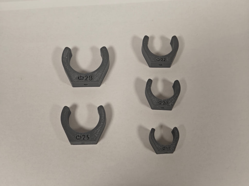 Small Pipe & Tube Clips | 16-28mm (M3)