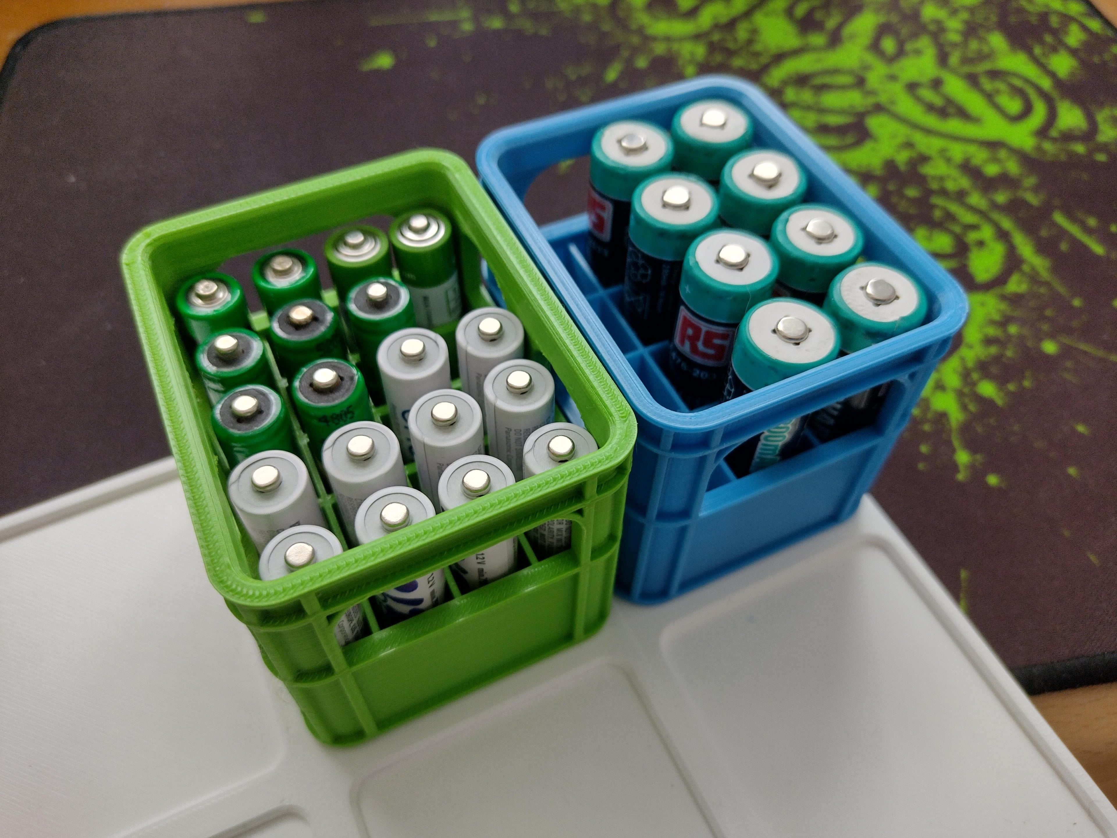 Customizable & stackable beer crate for all types of batteries