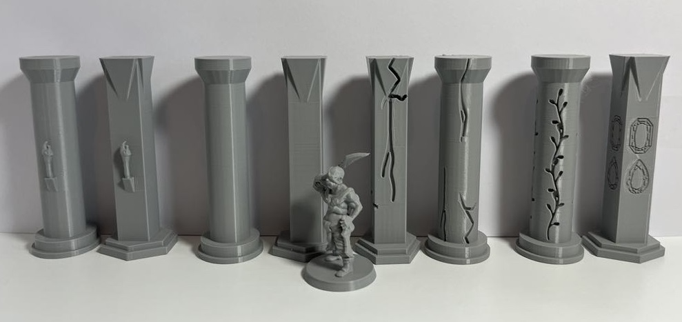 Column Set - D&D Scatter Terrain for Dungeons