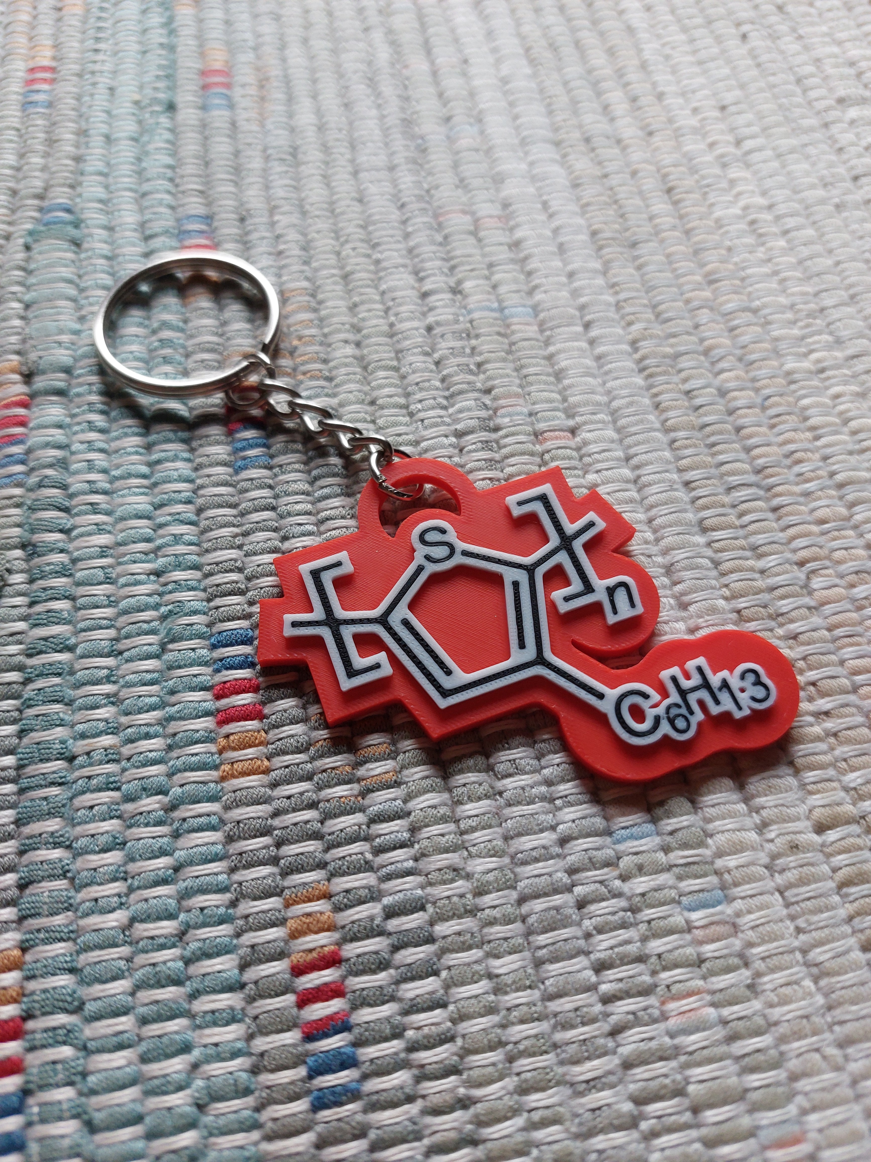 P3HT molecule keychain
