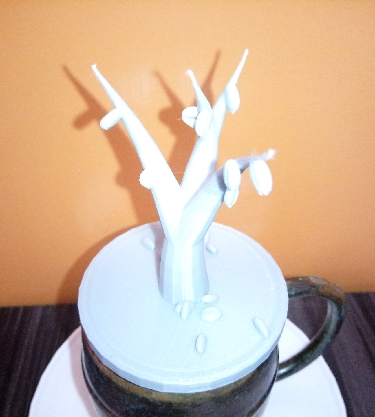Coffee tree Shaped Cup Lid