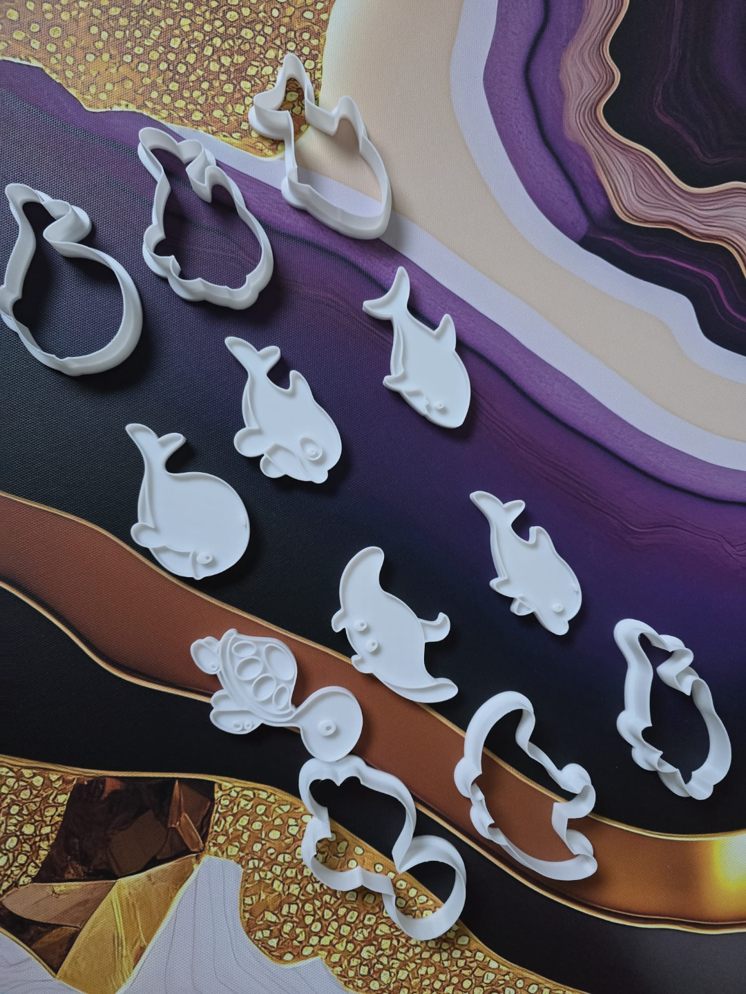 Sea Animal Fish Baking Cookie Cutter Stamp Tool
