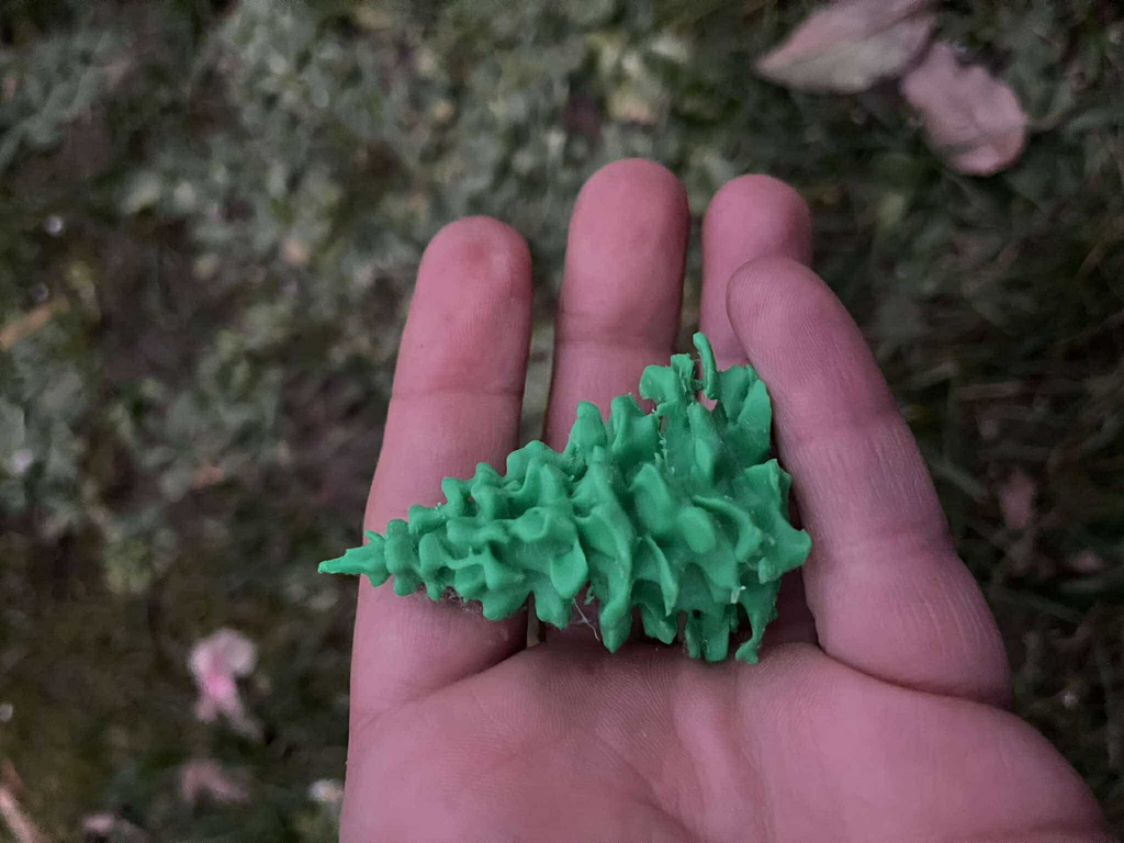 Coniferous trees diorama
