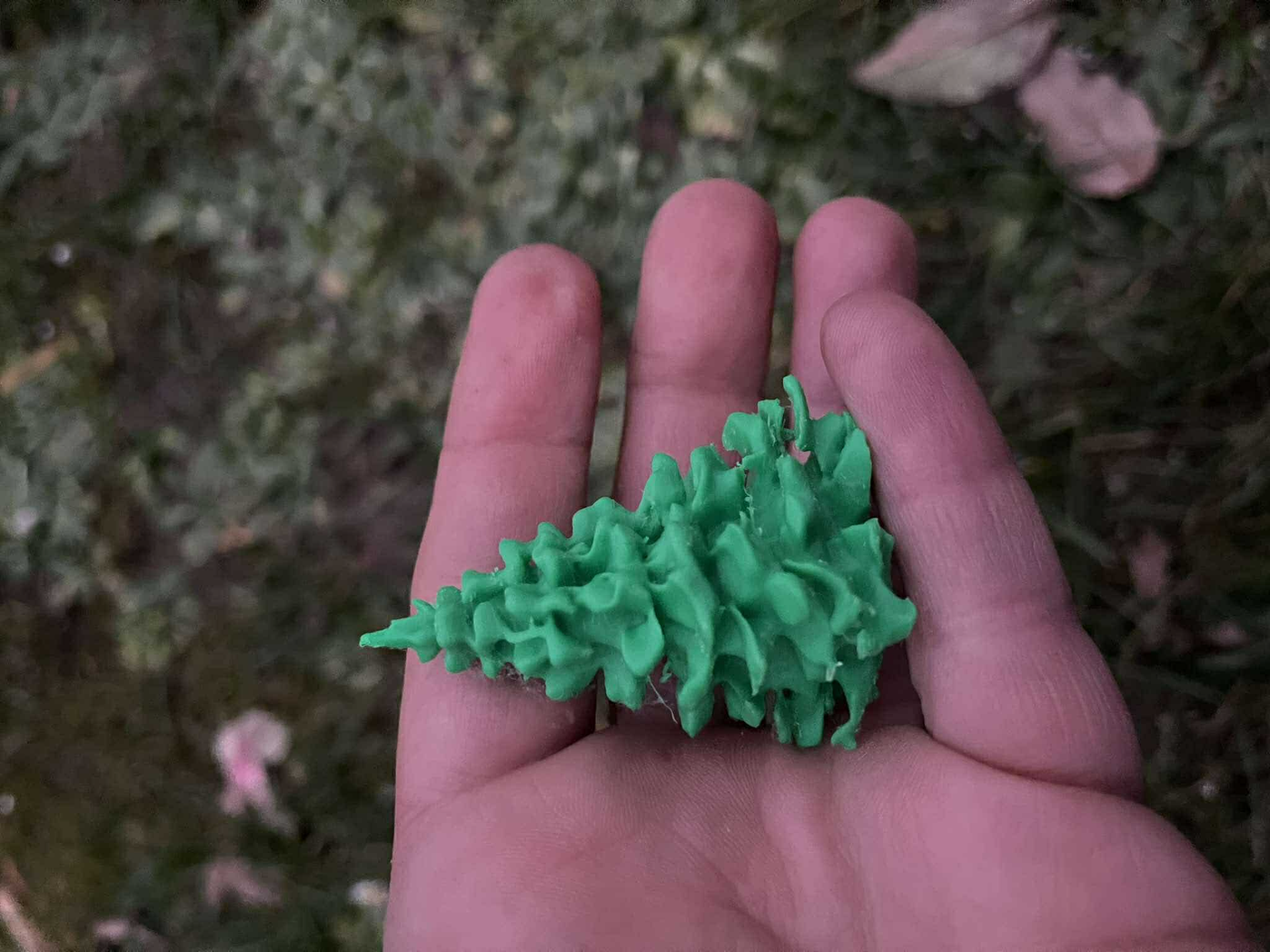 Coniferous trees diorama