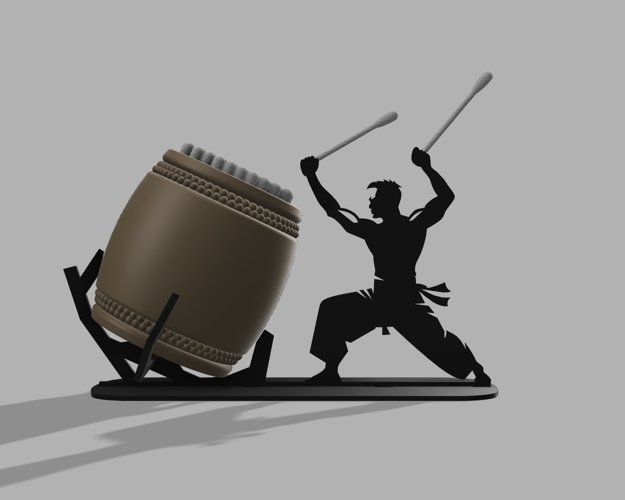 Taiko Drummer Q-tip Holder