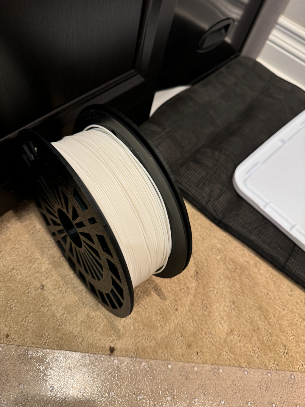 cardboard spool adapter w/ removable desiccant AMS