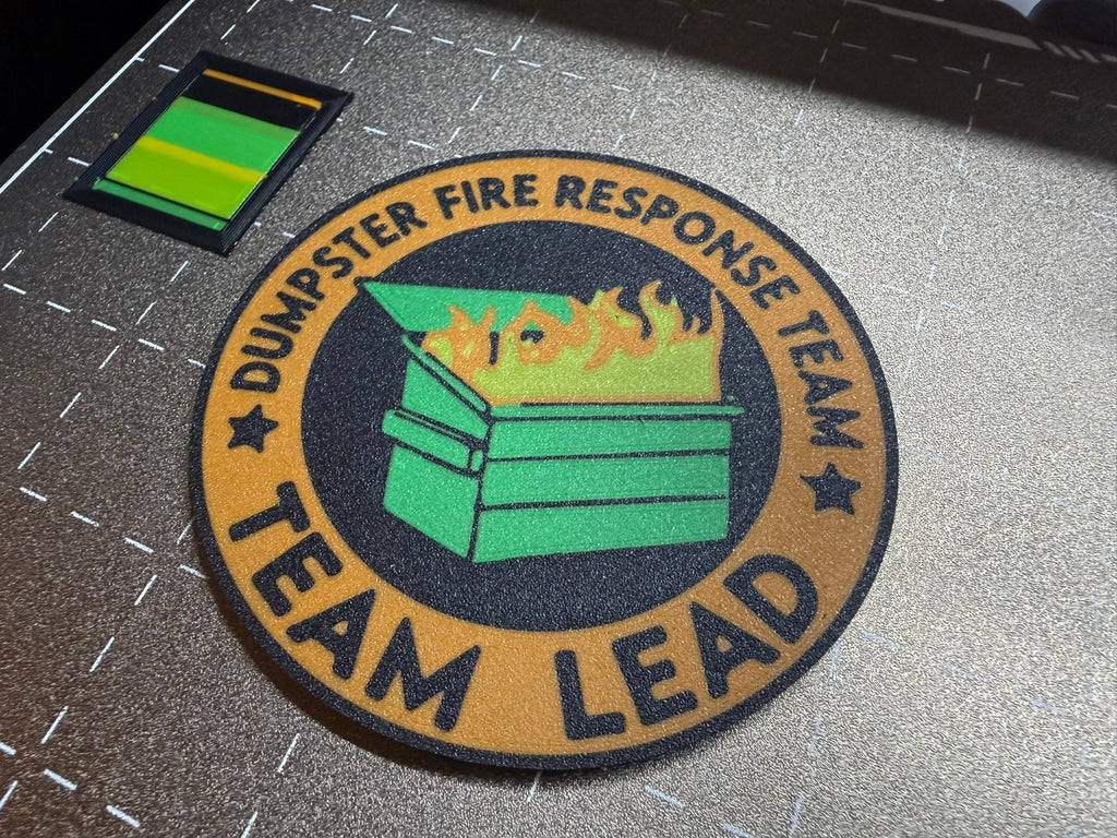 Dumpster Fire Response Team - Team Leader Coasters