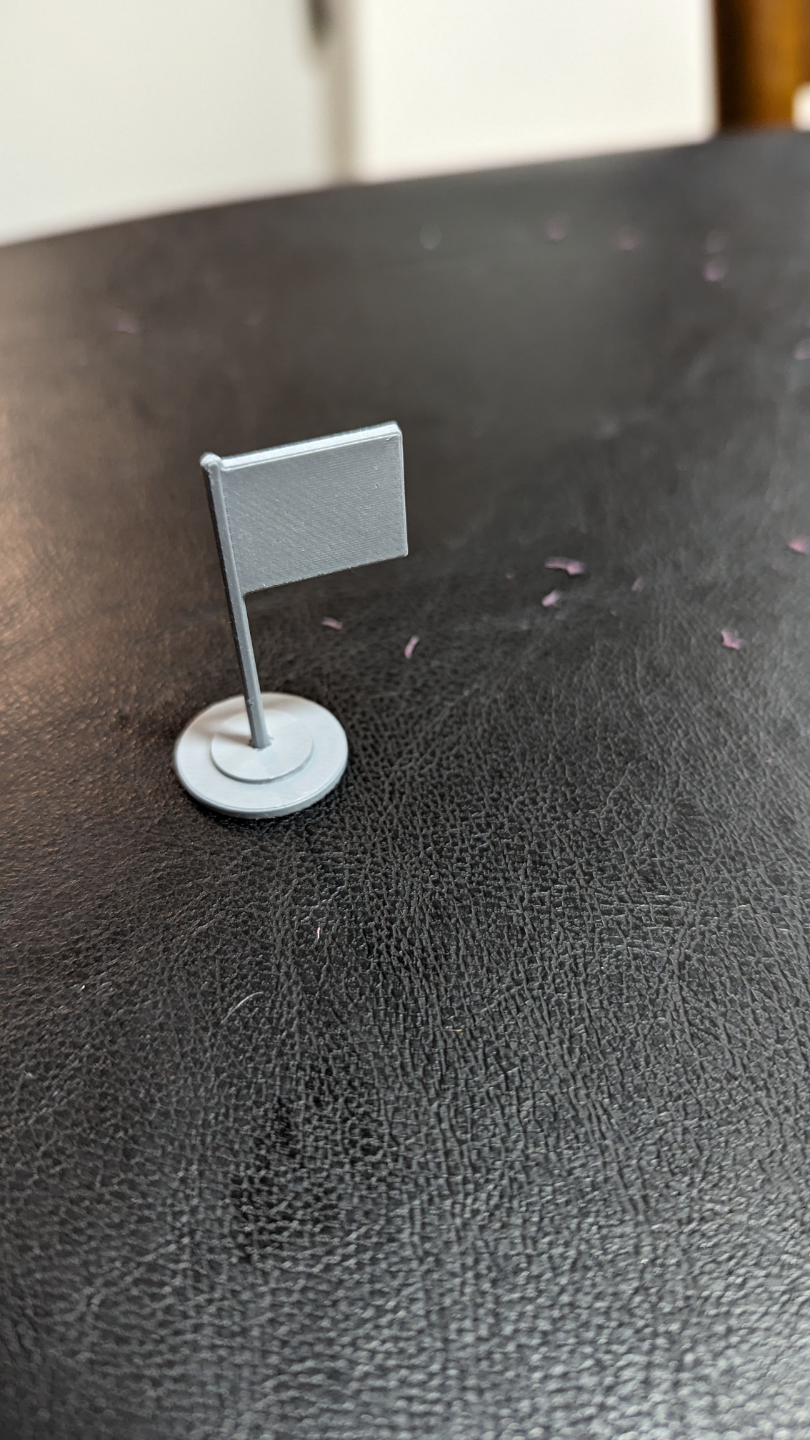 Flag and Base for Board Games