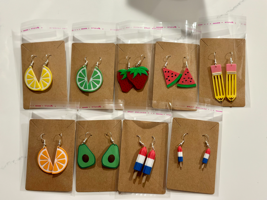 Pencil earrings