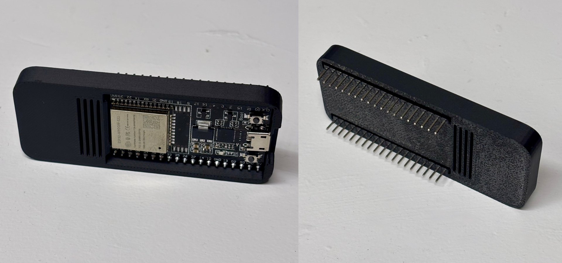 Case for ESP32-WROOM-32D board with longer Wifi