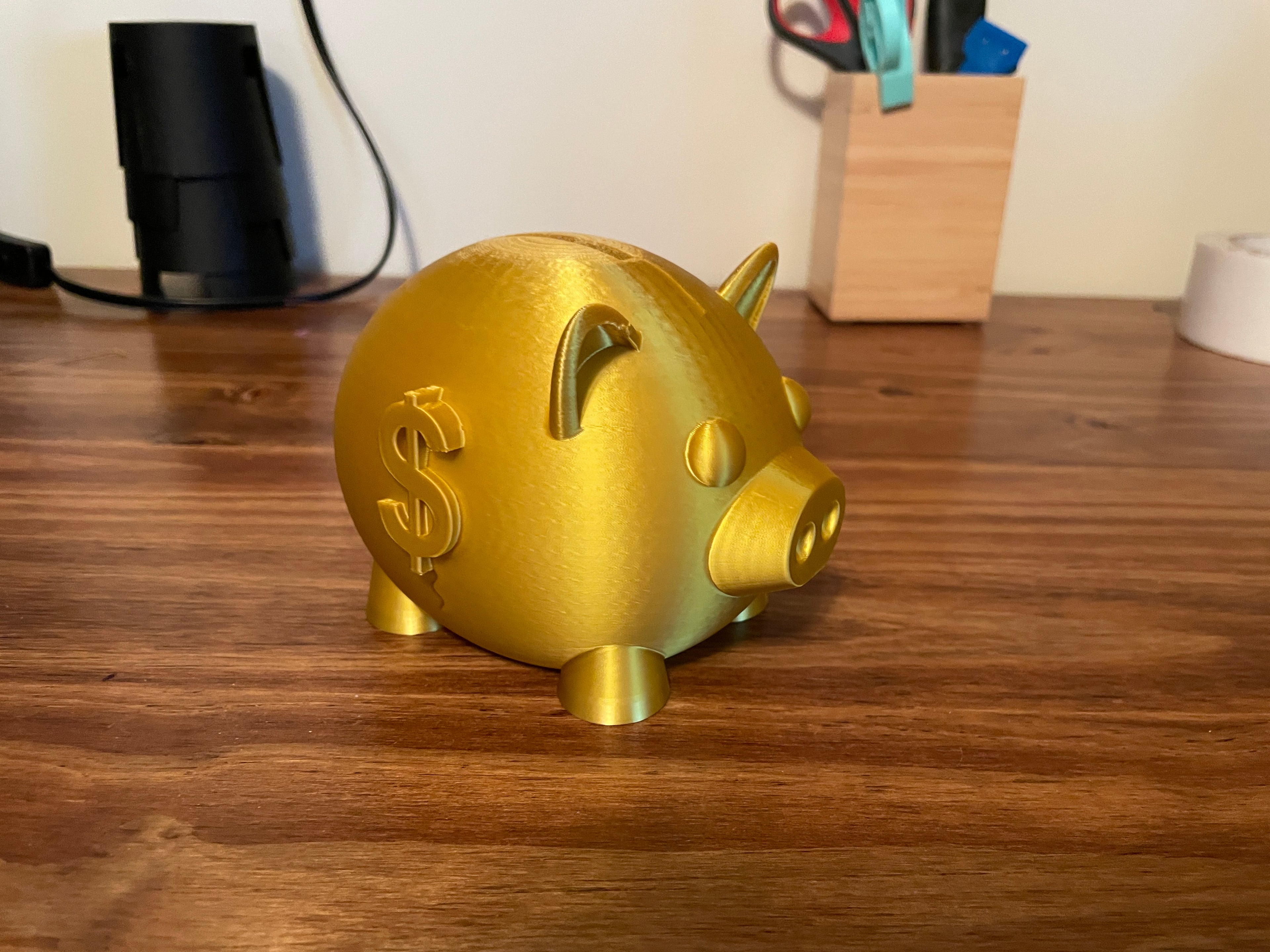 Piggy Bank with Real Lock and Key!