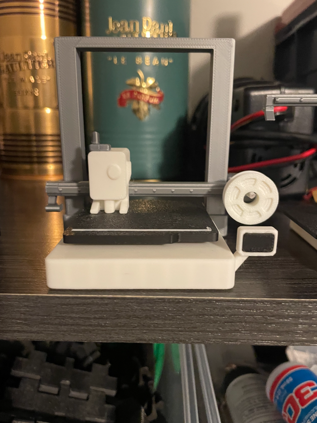 mini filament spool for small printer models