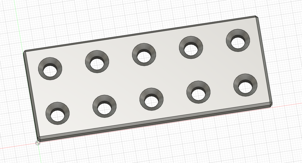 Lochverbinder Platte 10cm Hole 6mm Flat Connector