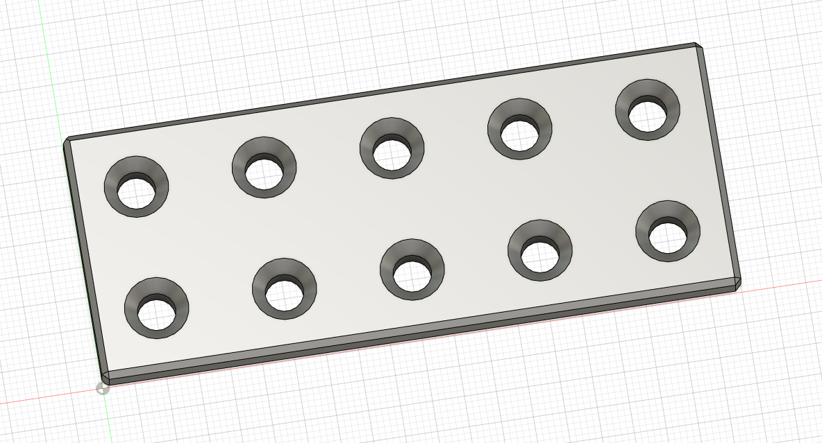 Lochverbinder Platte 10cm Hole 6mm Flat Connector