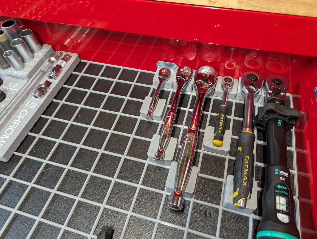 Gridfinity universal ratchet holders