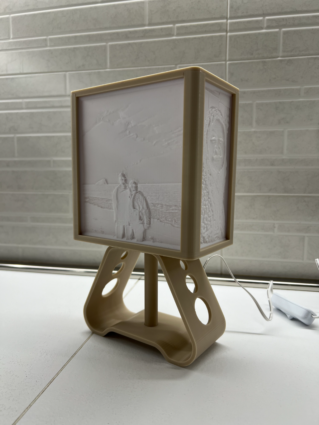 Lithophane lamp