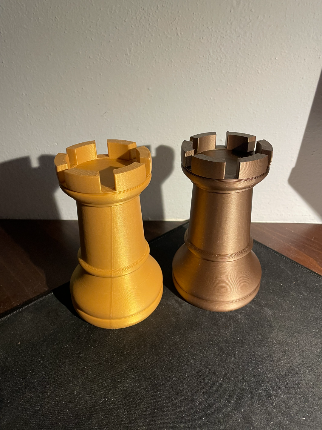Chess pieces and box
