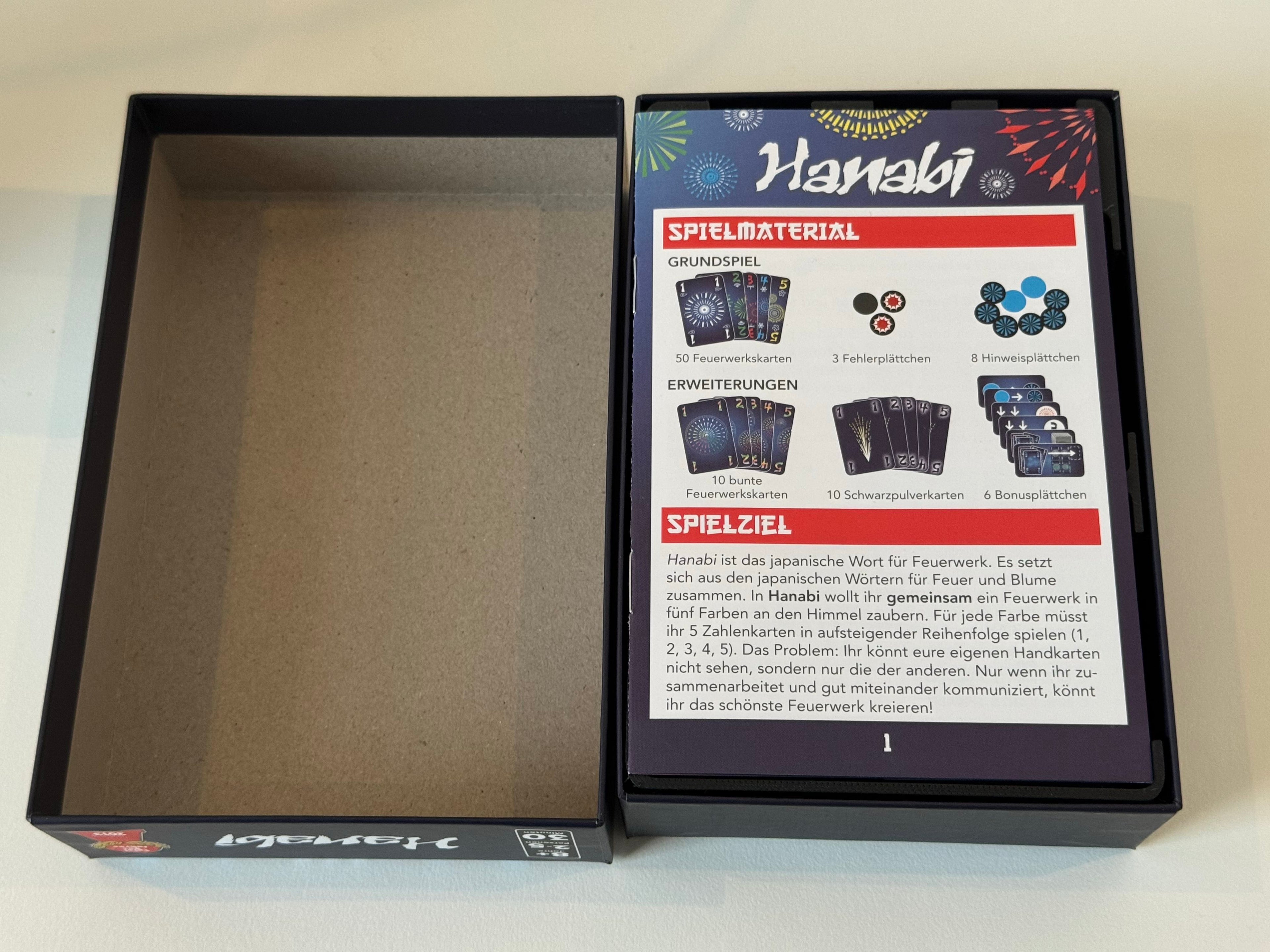 Hanabi Insert (German)