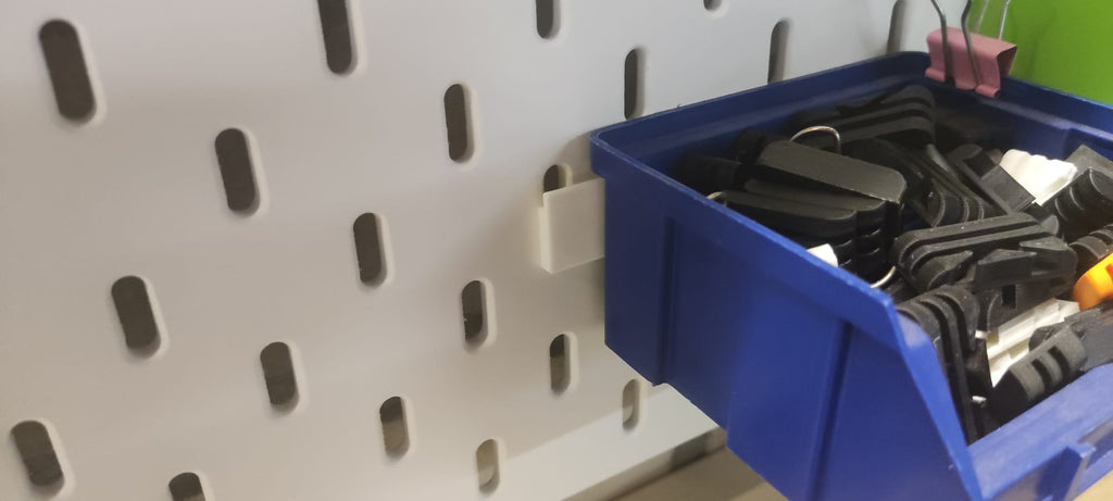 Stackable Box holder mount for IKEA Skadis