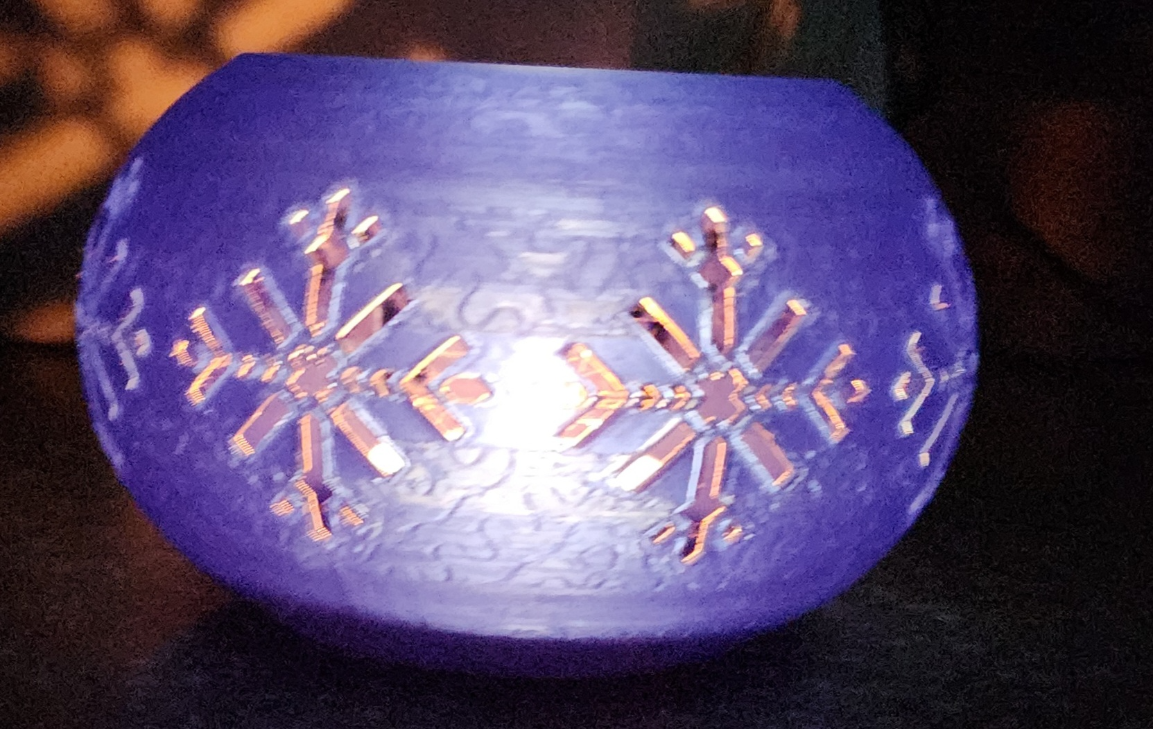 Remixed Snow Flake tea light