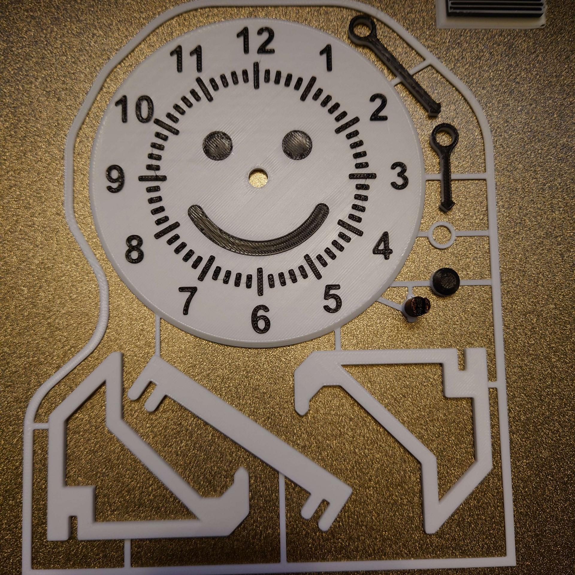 My first clock - Kit card