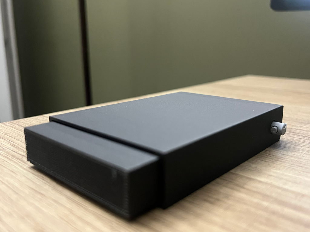 Secure Simple Sliding Box with Locking Travel Pin