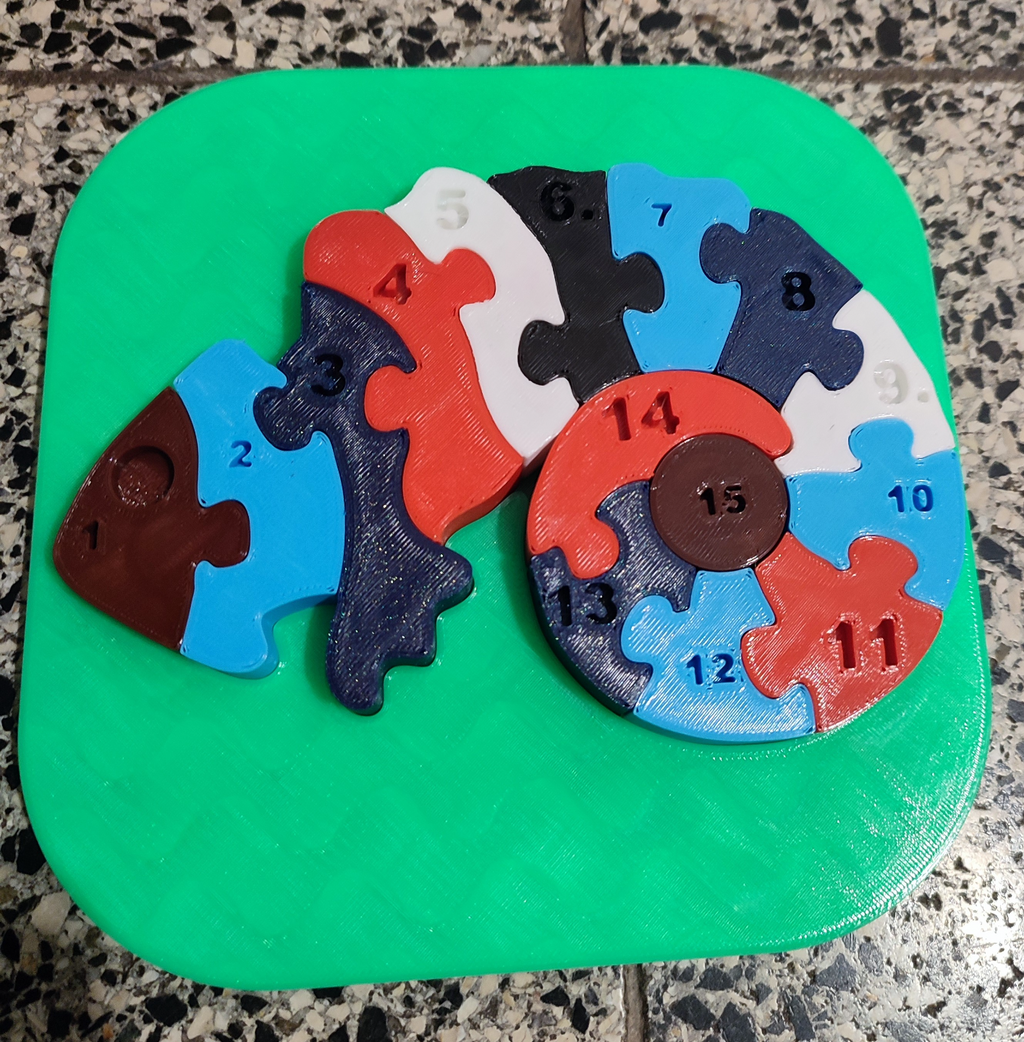 Counting Chameleon puzzle