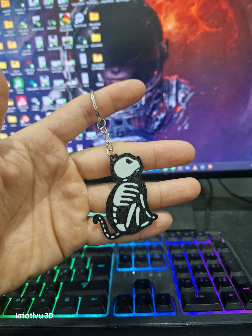 keychain cat