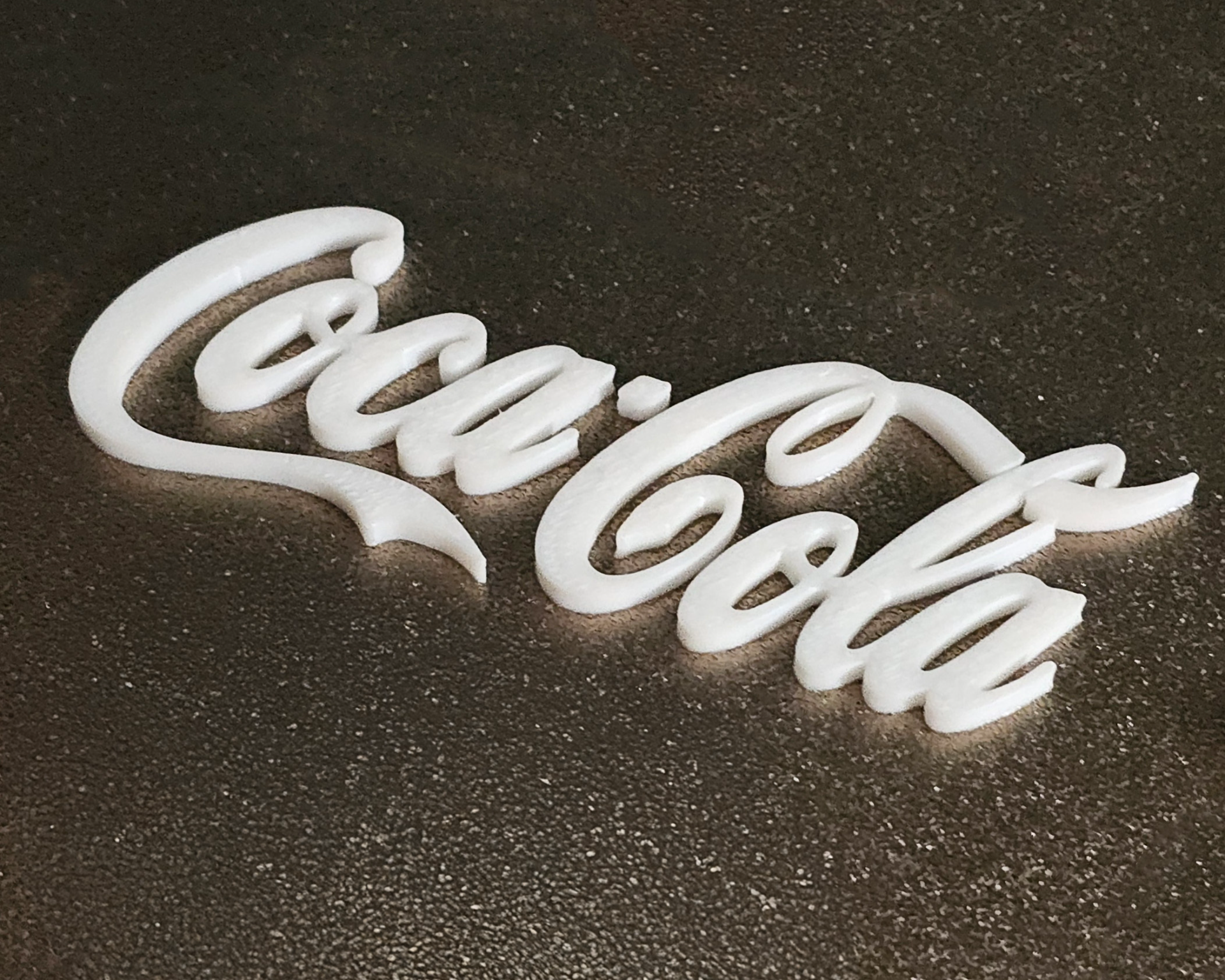 Coca-Cola Logo - 3D Printed
