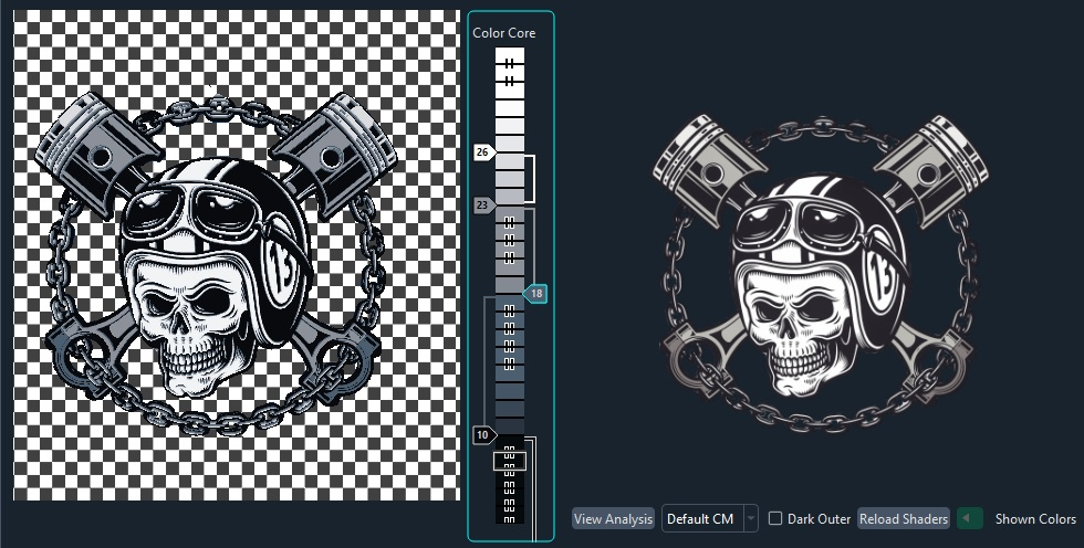 Hueforge Skull Biker