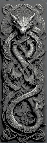 Celtic Dragon Knot Designs - Set of 3 Bookmarks