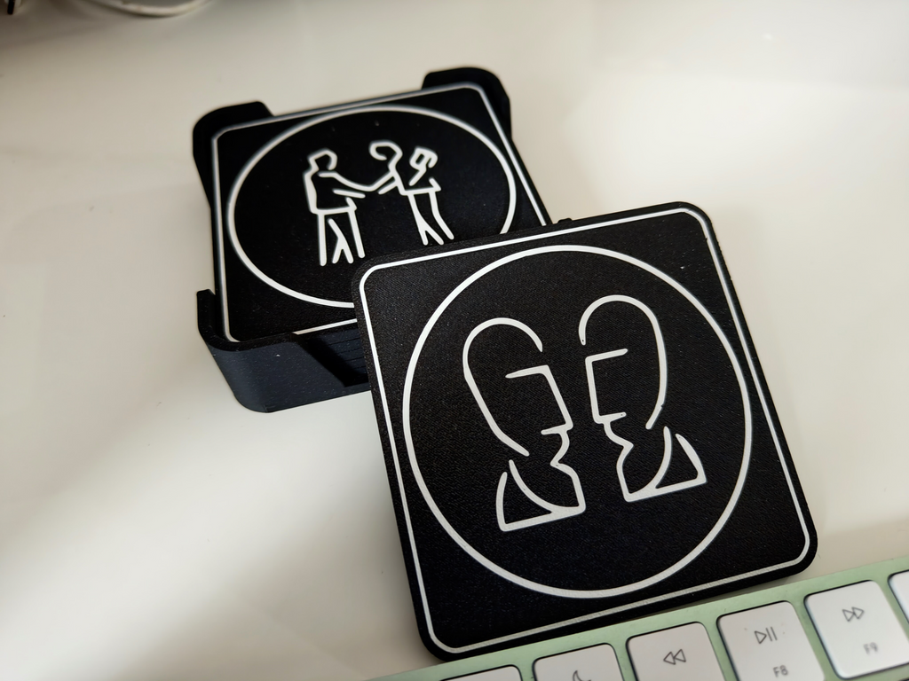 Pink Floyd Album Covers Coaster Set with Holder
