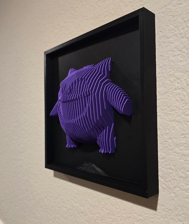 Frame for layered Sculpture