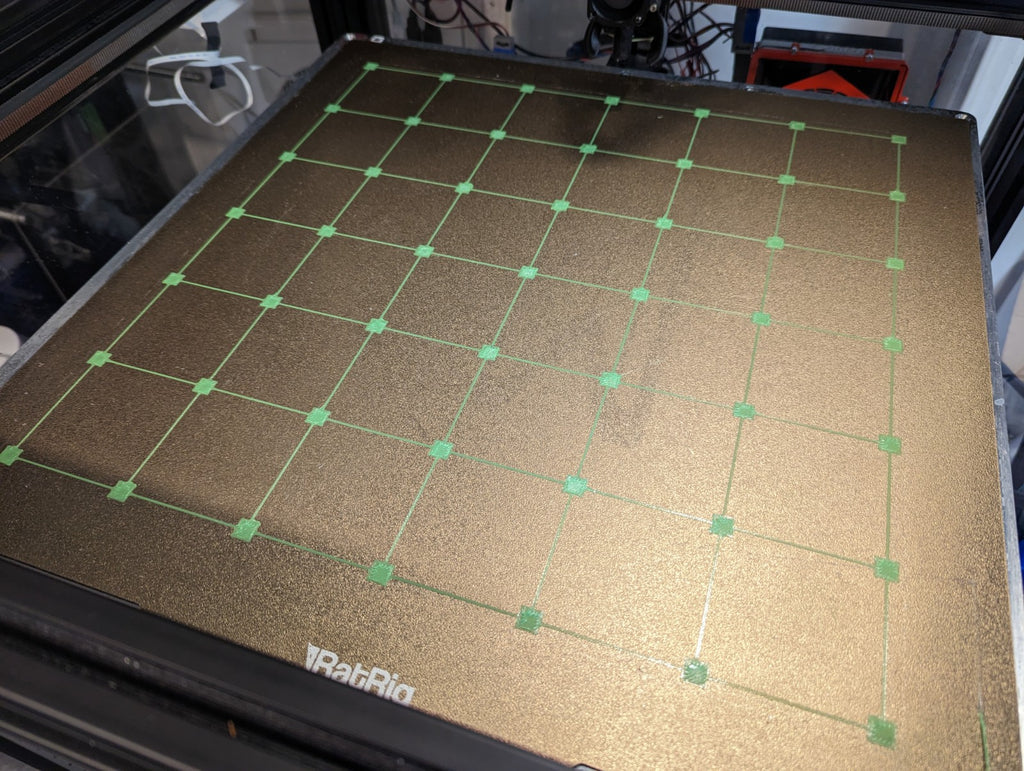 Ratrig 500 Quick Bed Level test 7x7sq 430x430mm