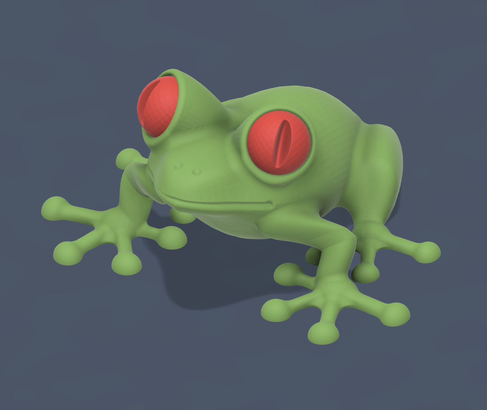 Multi Part "AJ the Frog" (fusion360)