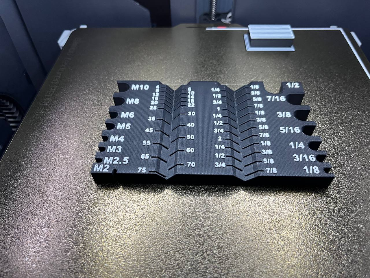 Screw measuring tool (metric & standard)