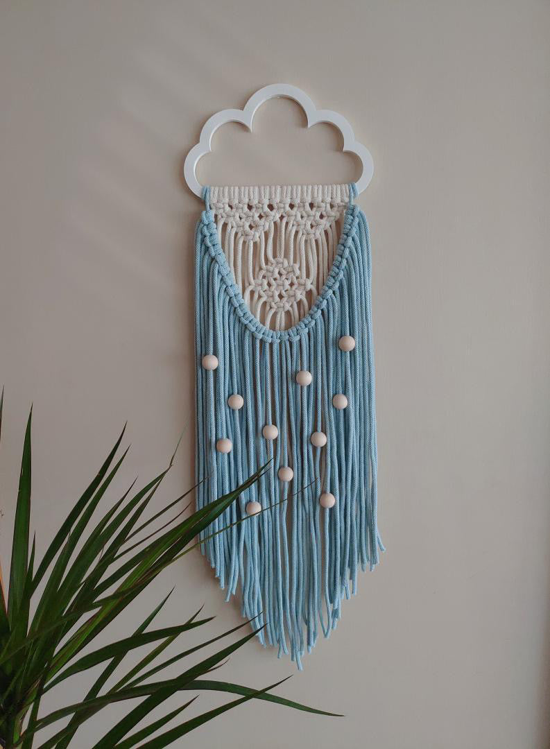 macrame cloud frame