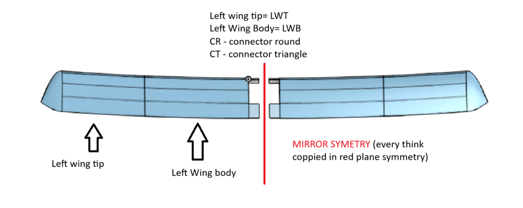 RC Airplane ( V tail lightning)