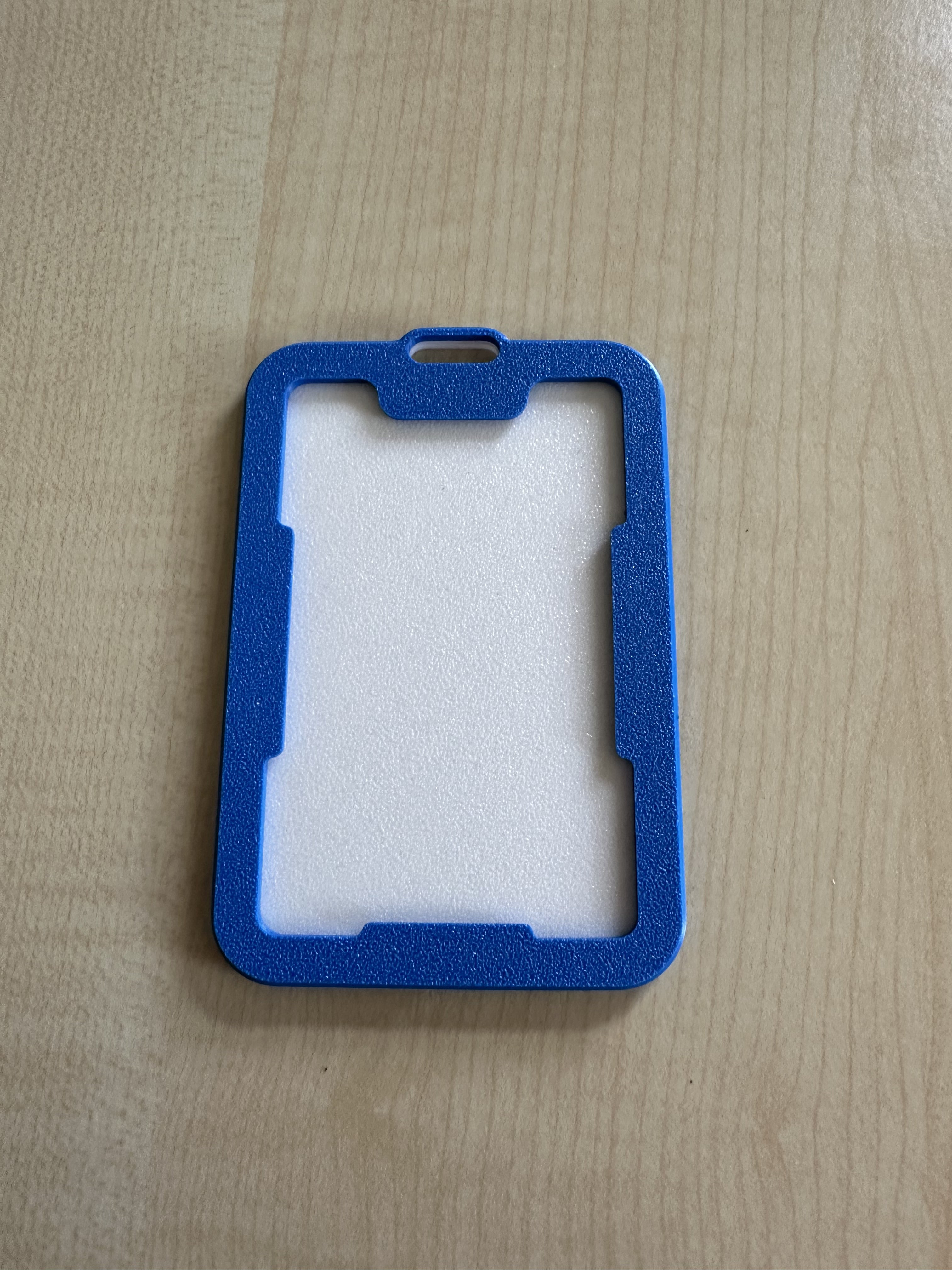 Snap fit badge holder standard creditcard size