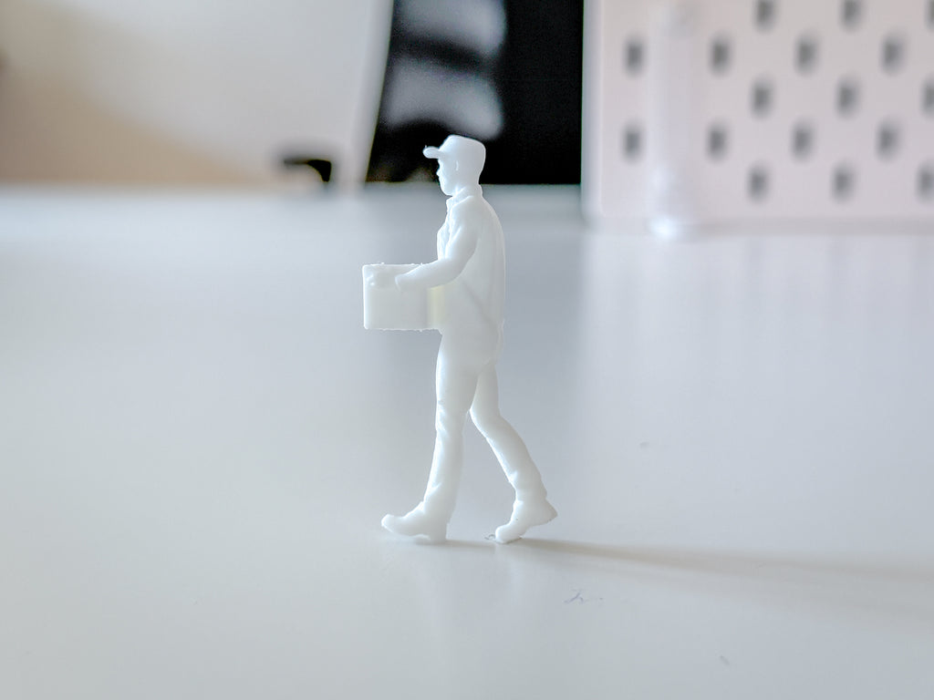 Miniature Delivery Man for your Diorama