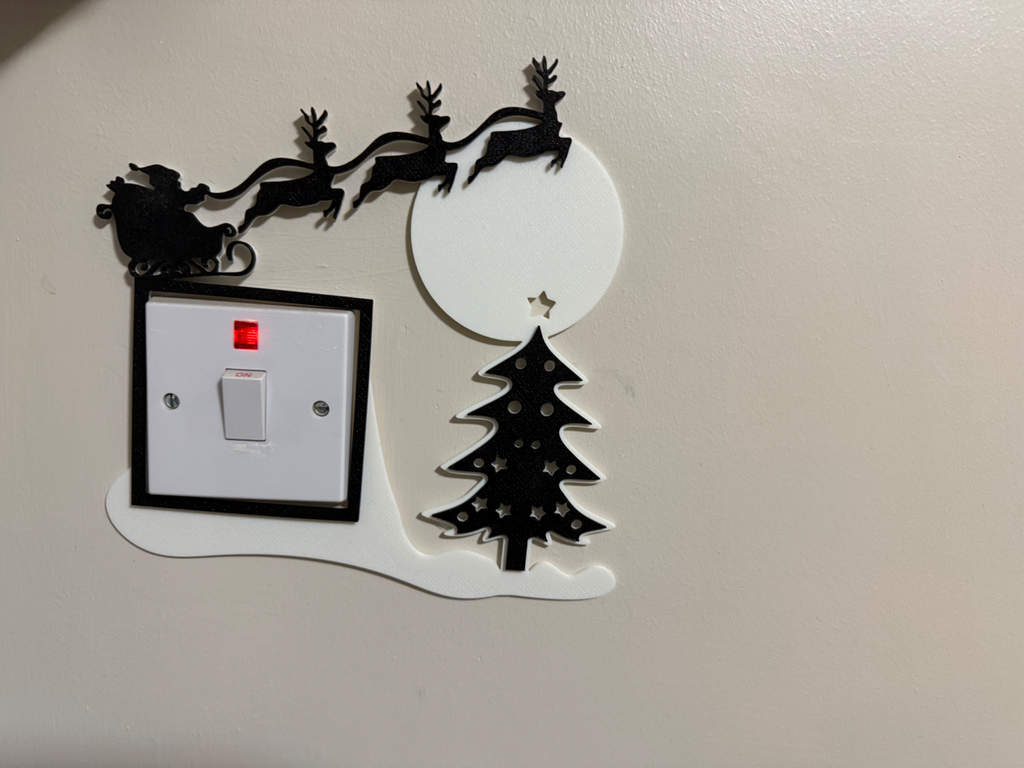 Commercial free Christmas Scene Light Switch