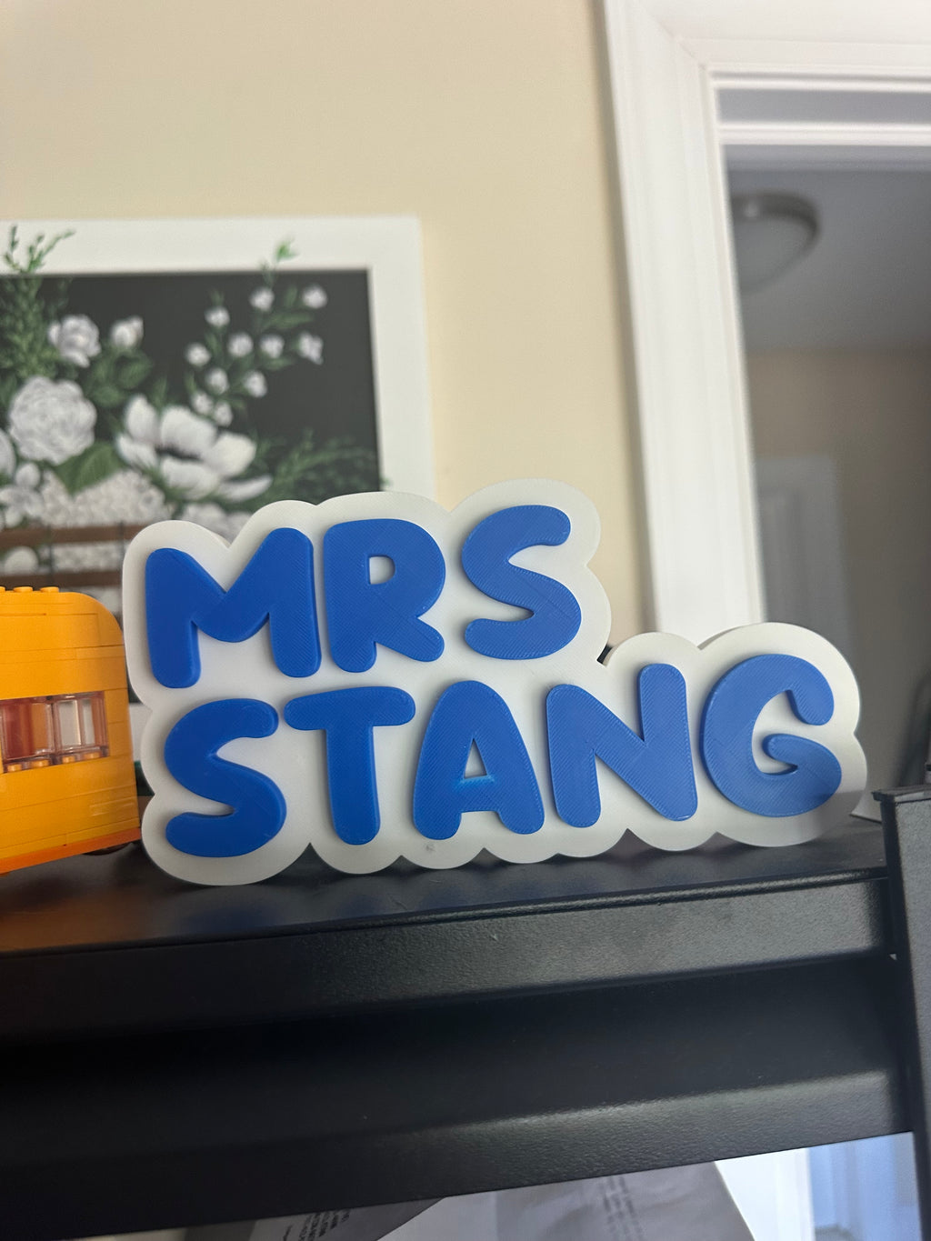 Customizable Two Line Name Plate