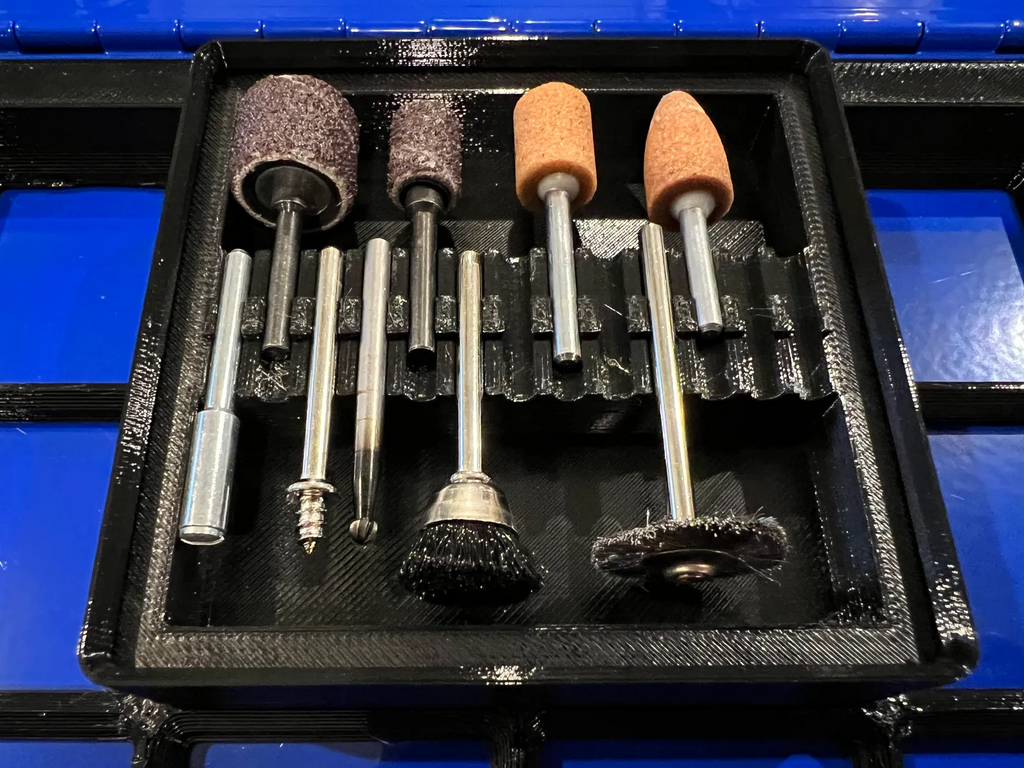 Gridfinity Dremel Bit Holder & EZ Lock Tool Holder