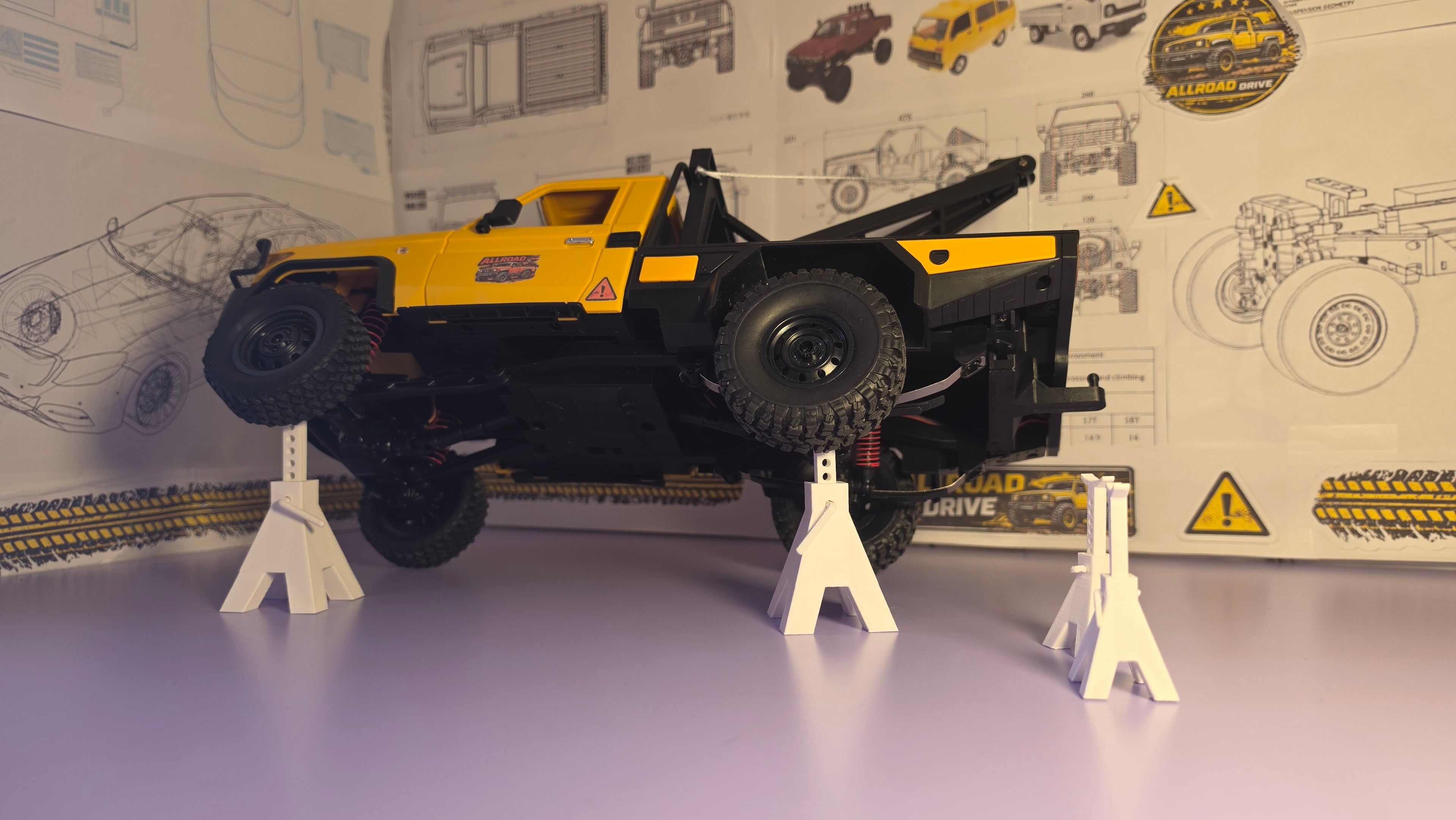 Jack Stands for RC 1:10-1:24