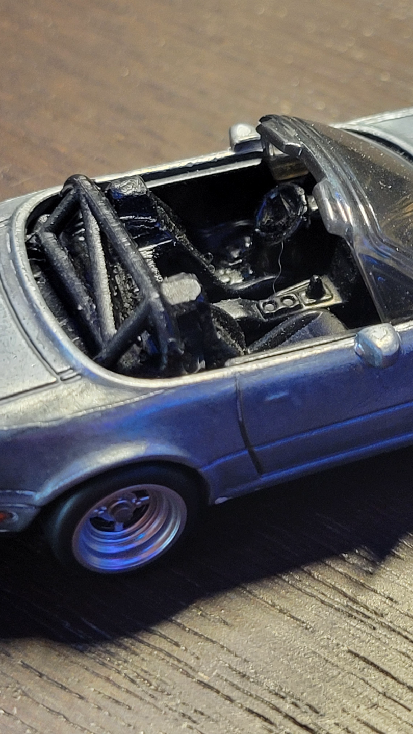 Hotwheels mx-5 miata NA 1st gen detailed rollcage