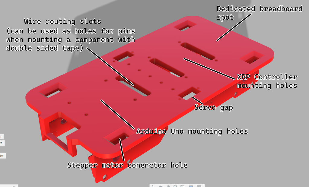 SparkFun XRP Robot Frame