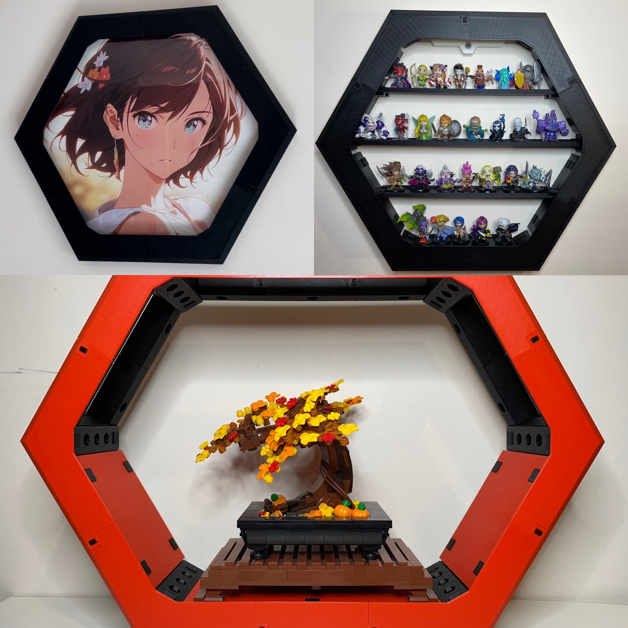 MedalDisplay Hex - The Modular 3D Printable Display Case